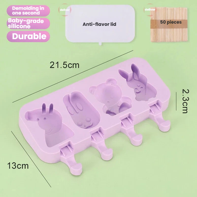 Cartoon Silicone Ice Pop Molds