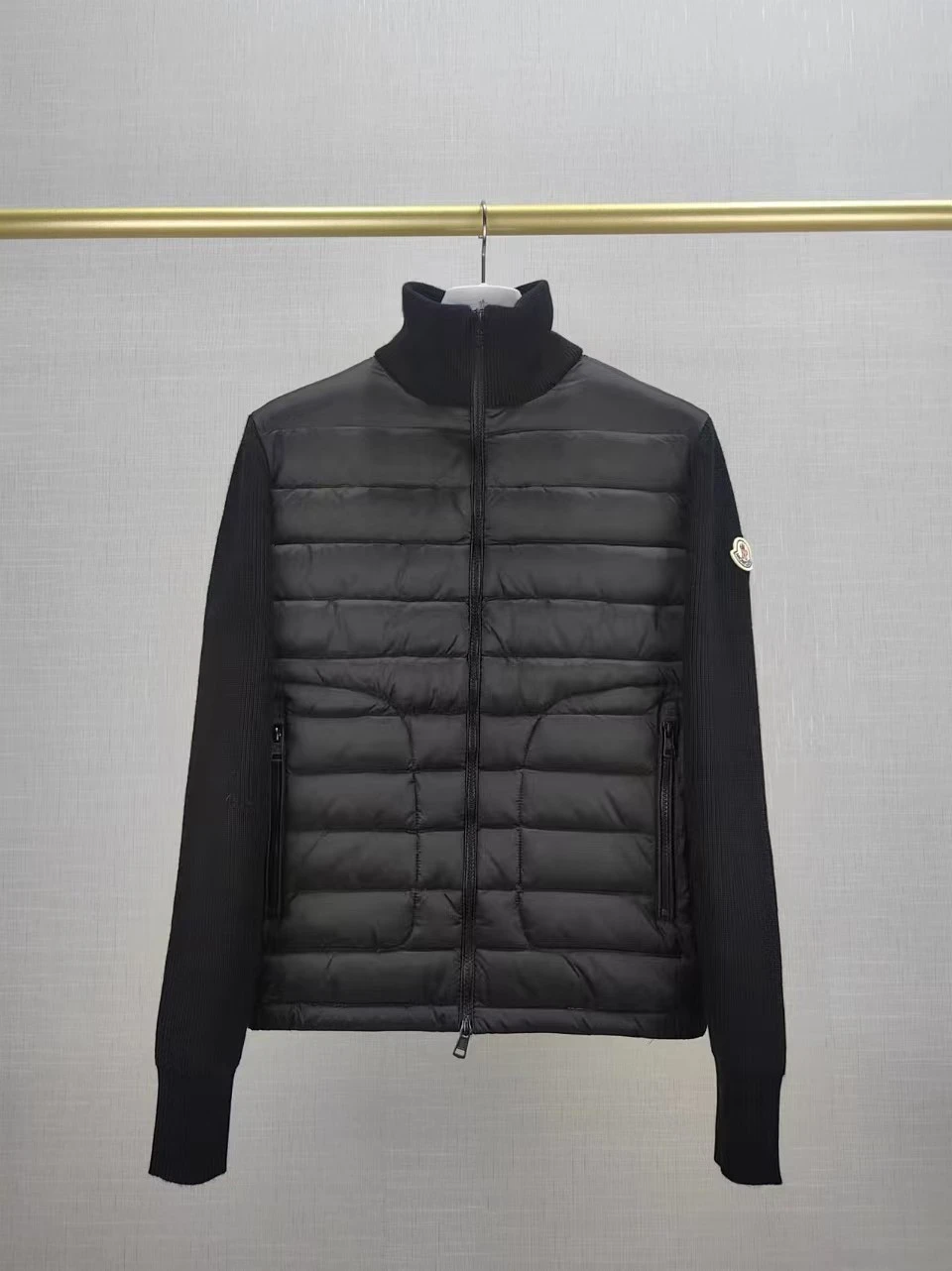 Moncler knitted sweater down jacket