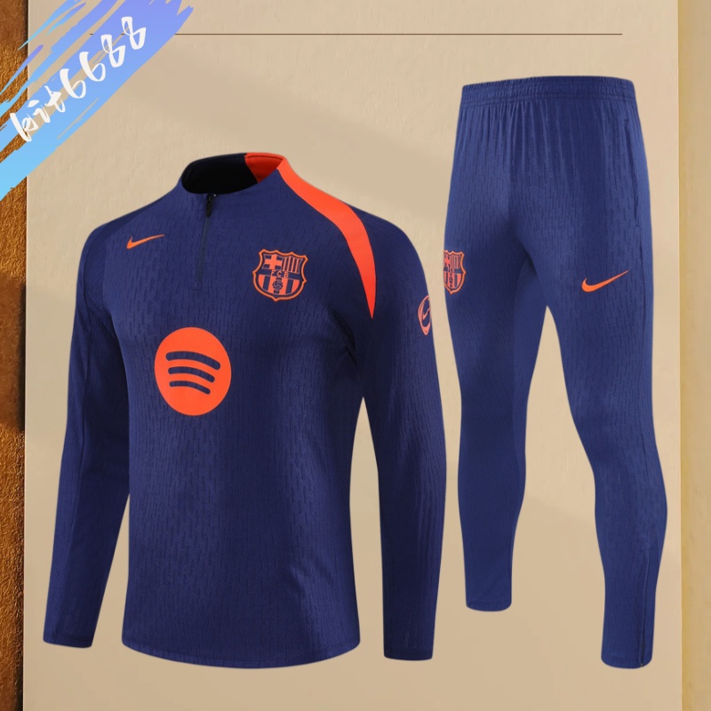 25/26 Barcelona Half Zip TrainingWear (Adult Kids Kit)