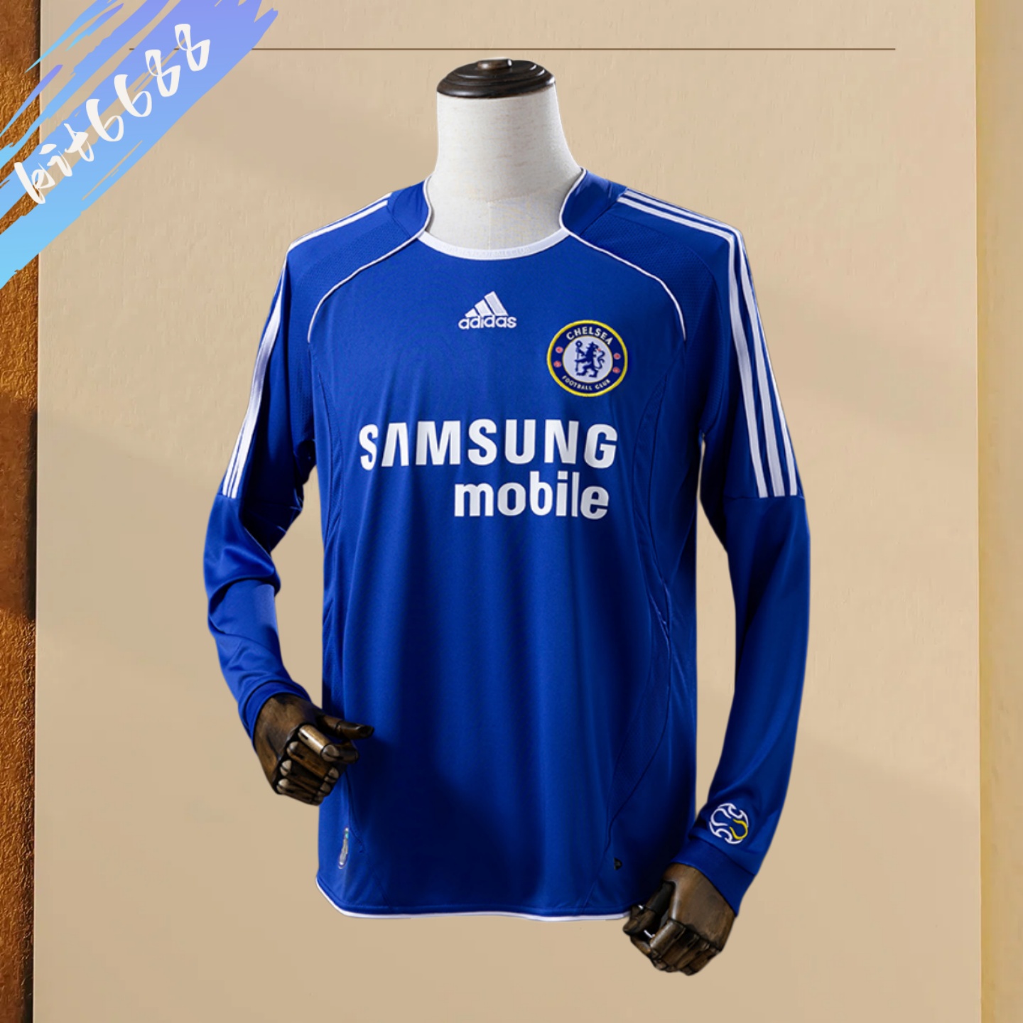 2006/2007 Chelsea Home Long Sleeve Retro Football Shirt (Fans)