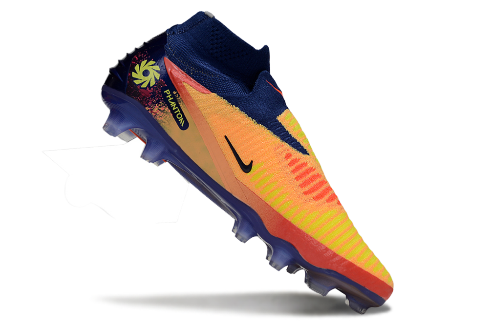N Phantom 6 Elite High Cut FG Erling Haaland Personal Edition - Laser Orange/Lemon Venom/Blue Void