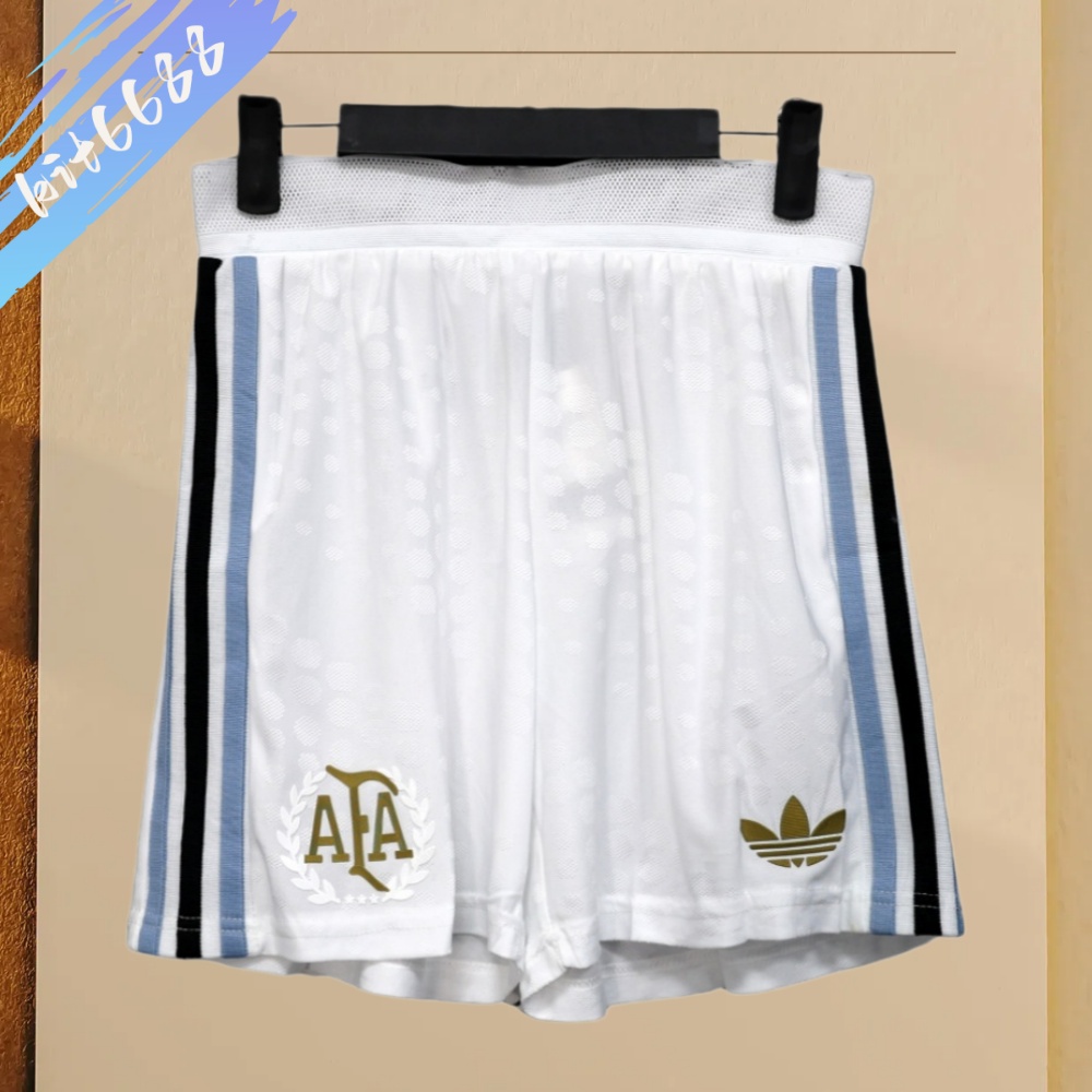 2025/2026 Argentina Home White Football Shorts