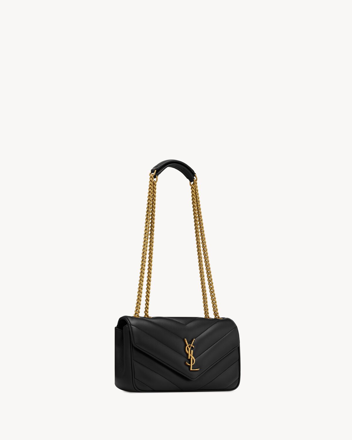 loulou small in matelassé lambskin NOIR