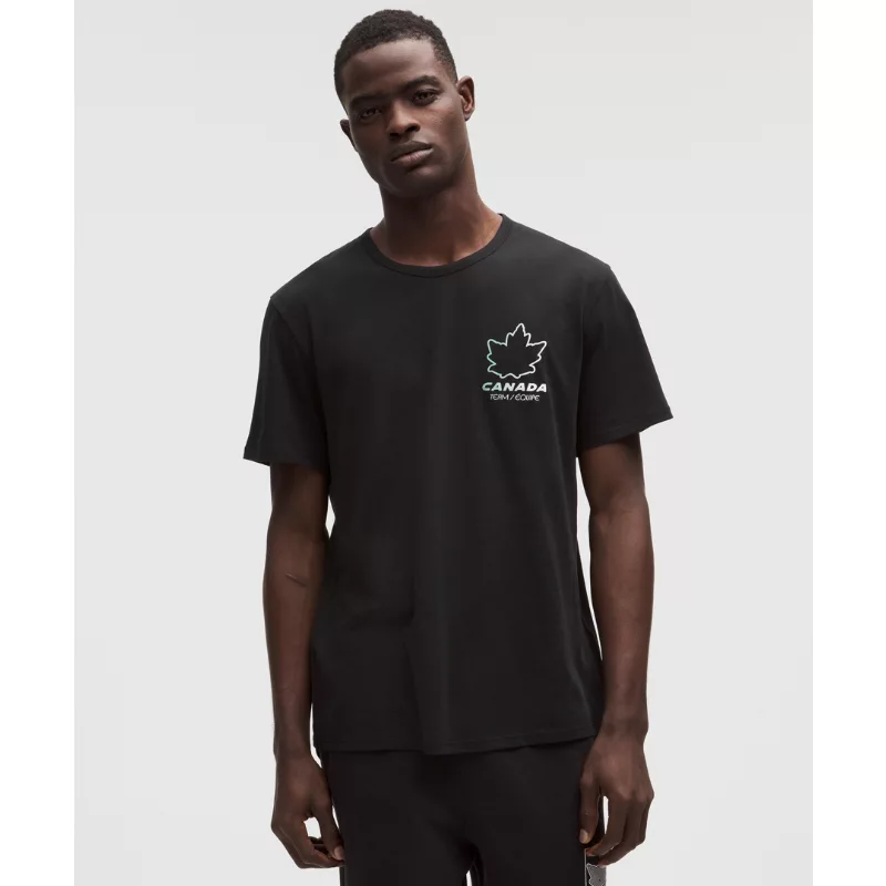 Team Canada Men's Cotton Jersey Graphic T-Shirt COC Logo