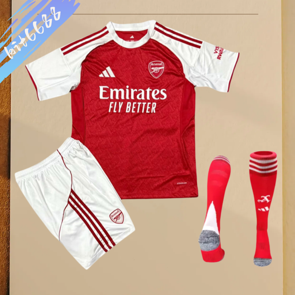 2025/2026 Arsenal Home Football Shirt (adult Kids Kit socks)
