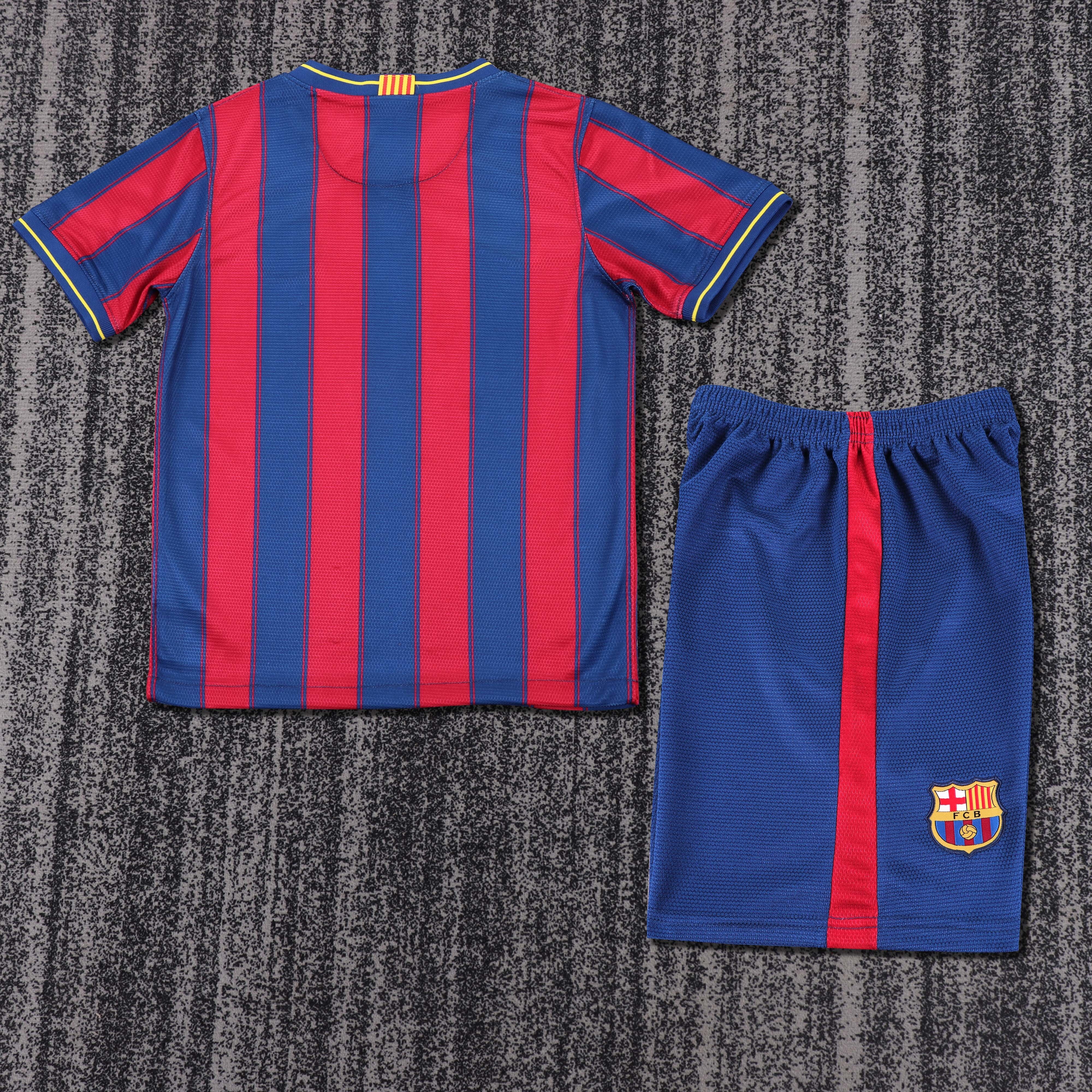 2009/2010 Barcelona home Retro Kids Kit(Kids Kit)