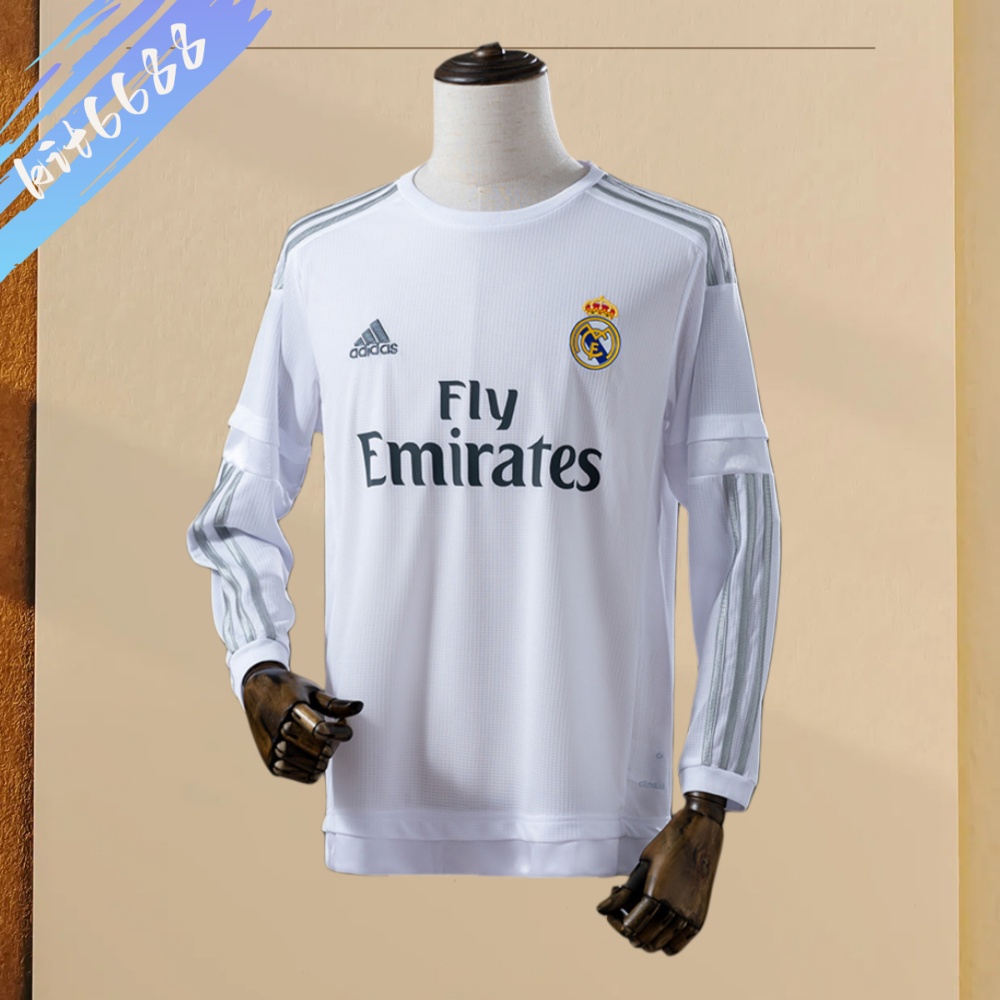 2015/2016 Real Madrid home Long Sleeve Retro Football Shirt