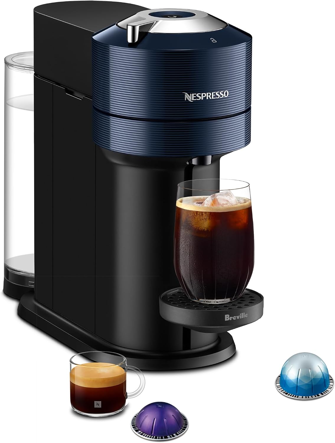 Espresso machine with a removable water tank
