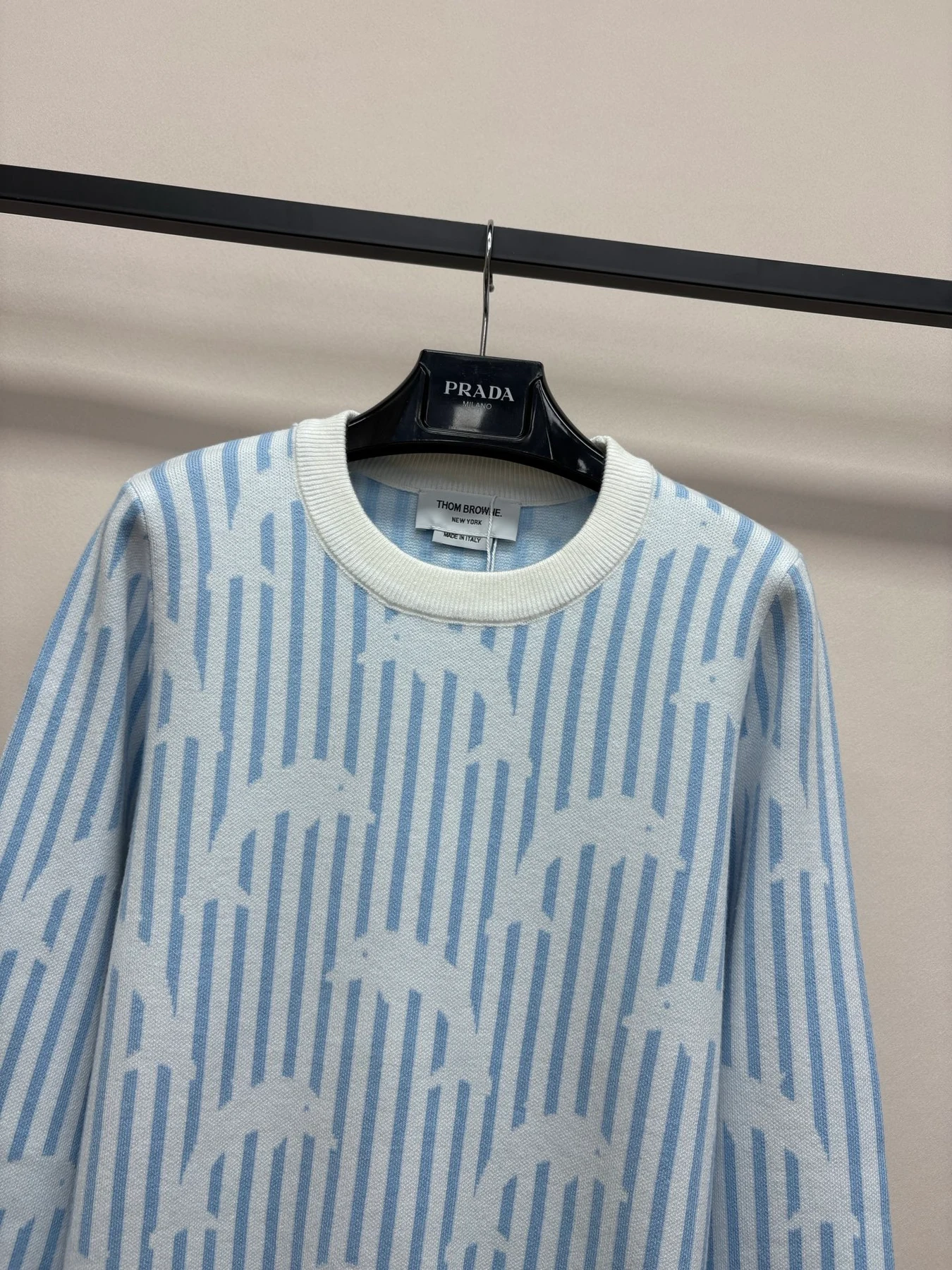 Thom Browne 25FW gestrickt Blau Sweatshirts IU832257