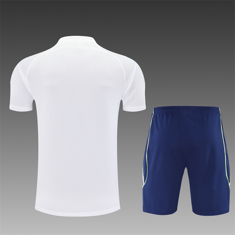 25/26 Real Madrid white Short Sleeve Training Wear ( Adult kit Kids )