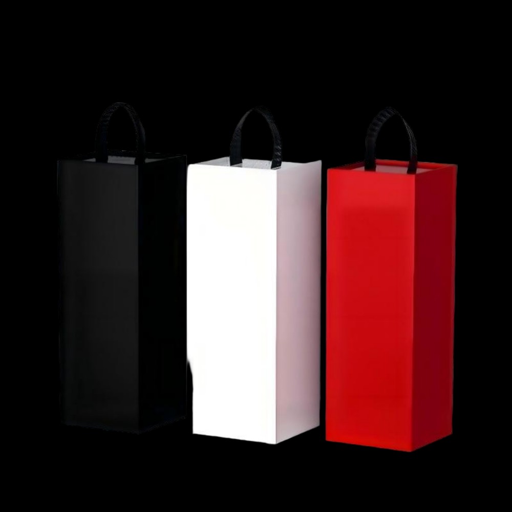 Single Bottle Foldable Wine Gift Box | Portable Premium Red Wine Packaging Box, In Stock Wholesale & Customizable