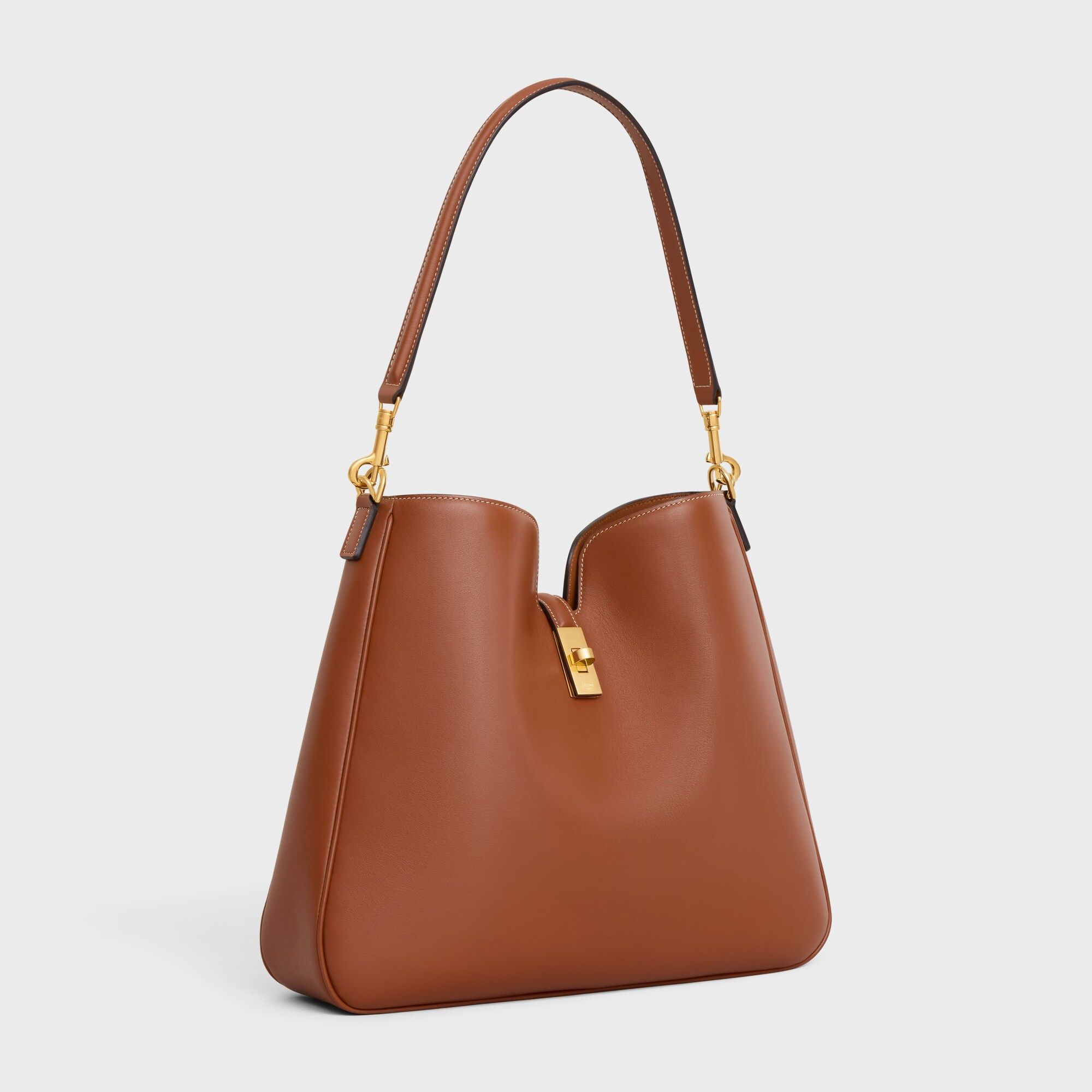 MEDIUM CAMILLE 16 SOFT BAG IN SMOOTH CALFSKIN TAN
