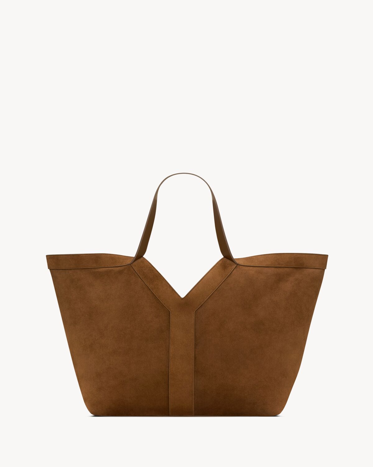 y tote in suede DARK CARAMEL COGNAC