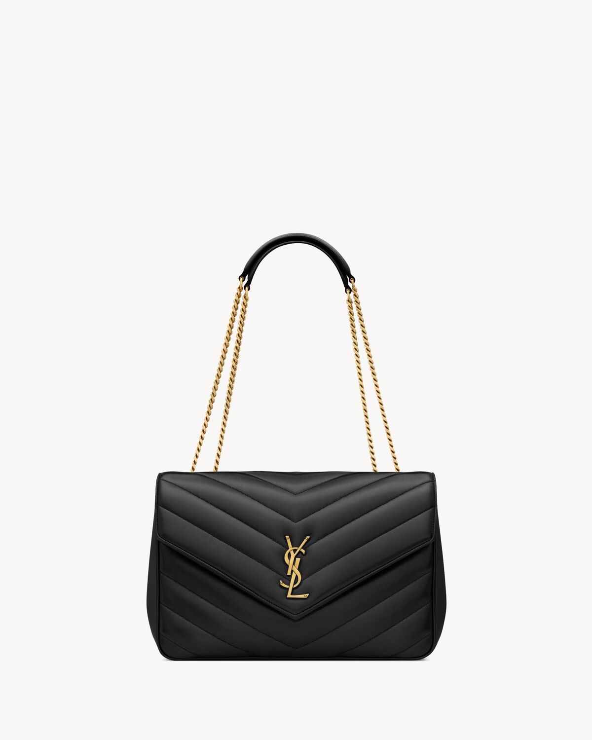 loulou large in matelassé lambskin NOIR