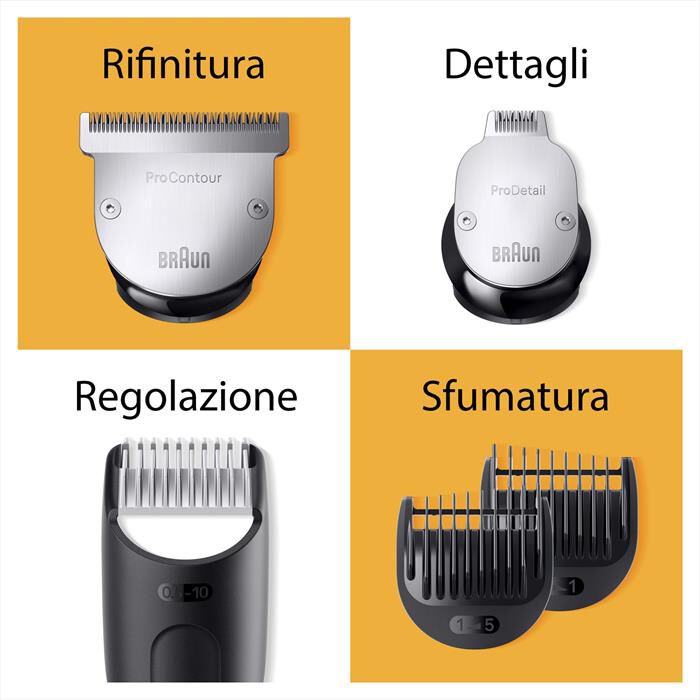 BRAUN - Regolabarba BT9420-NERO/GRIGIO