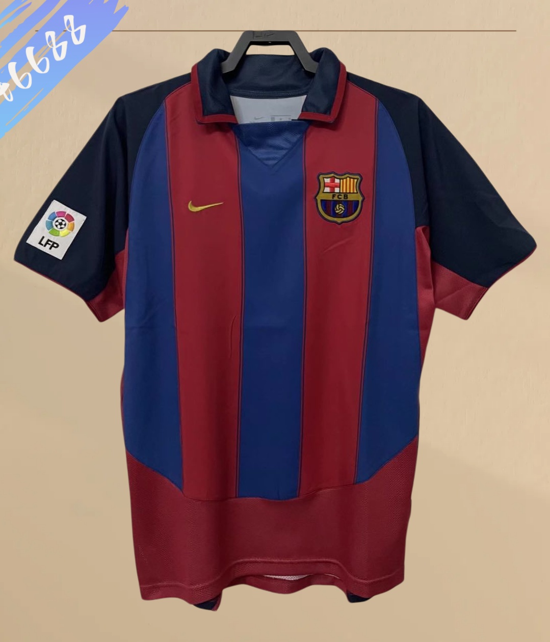 2003/2004 Barcelona home  Retro Football Shirt