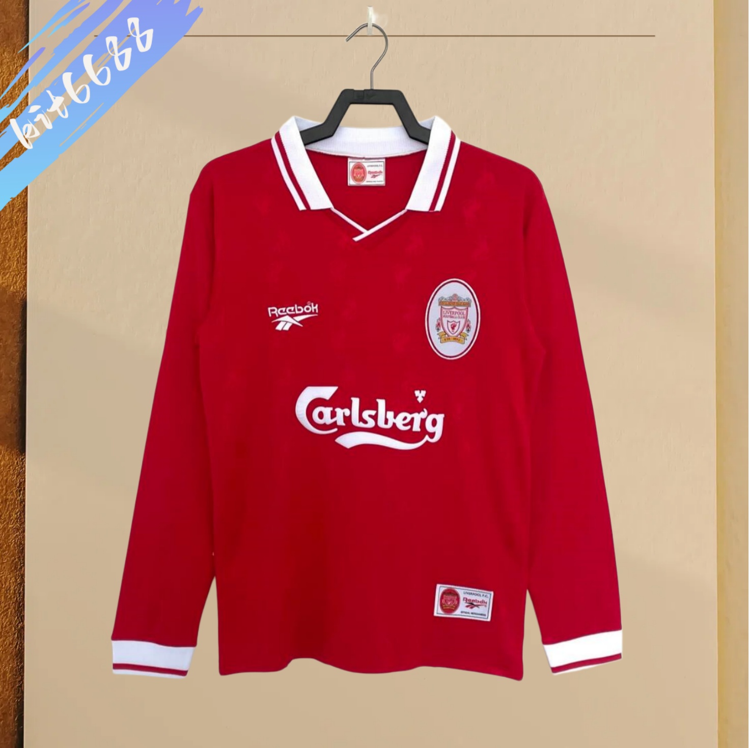 96/97 Liverpool home Retro long sleeves Football Shirt