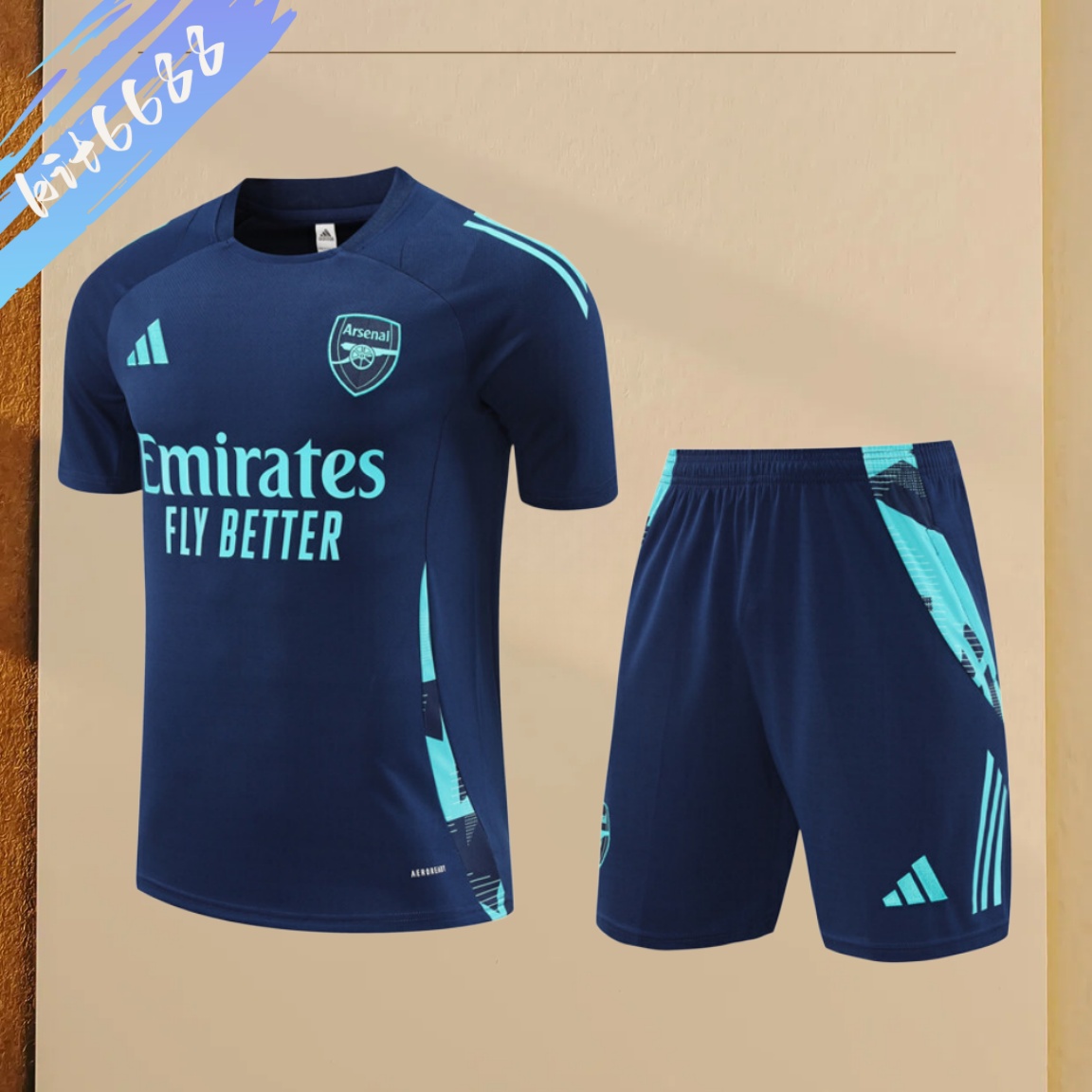 2025/2026 Arsenal Adult Short Sleeve Training Wear (Adult Kids Kit)