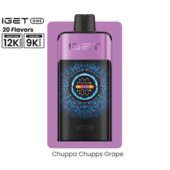IGET ONE 12000 Puffs - Chupa Chups Grape【3-7 days】