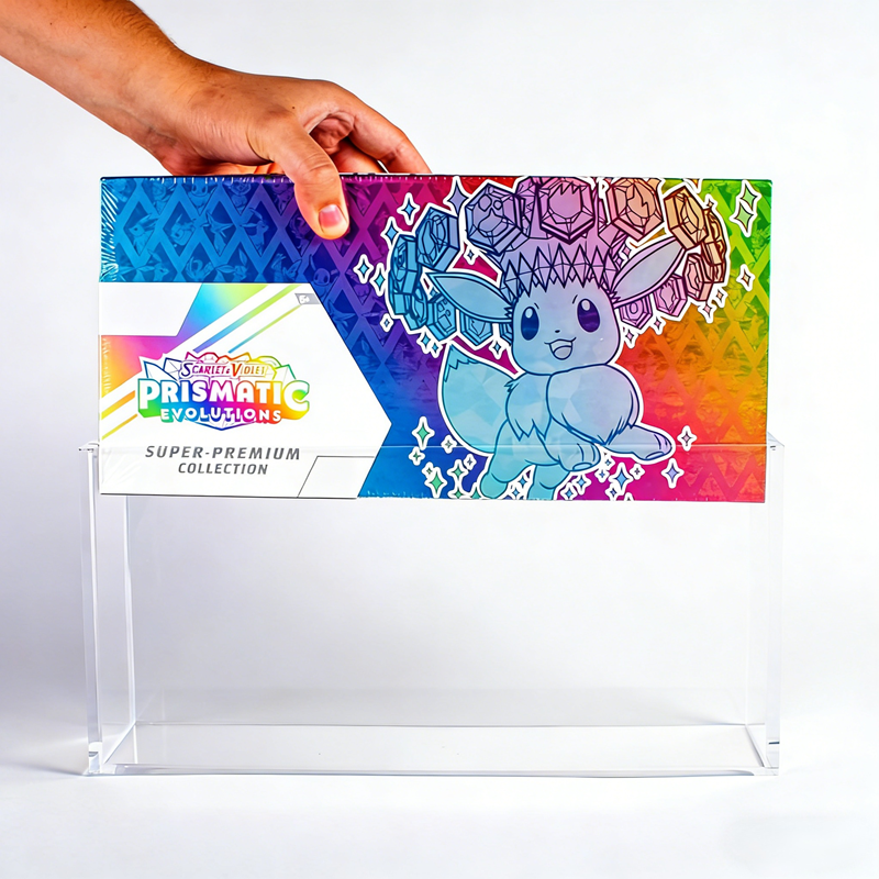 Prismatic Evolutions SPC Acrylic Display Case Magnetic Protective Box