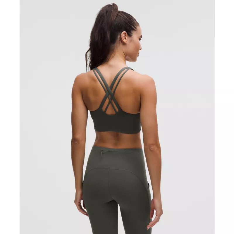 lululemon Energy Longline Bra Medium Support, B–D Cups Evolve Move in Nature