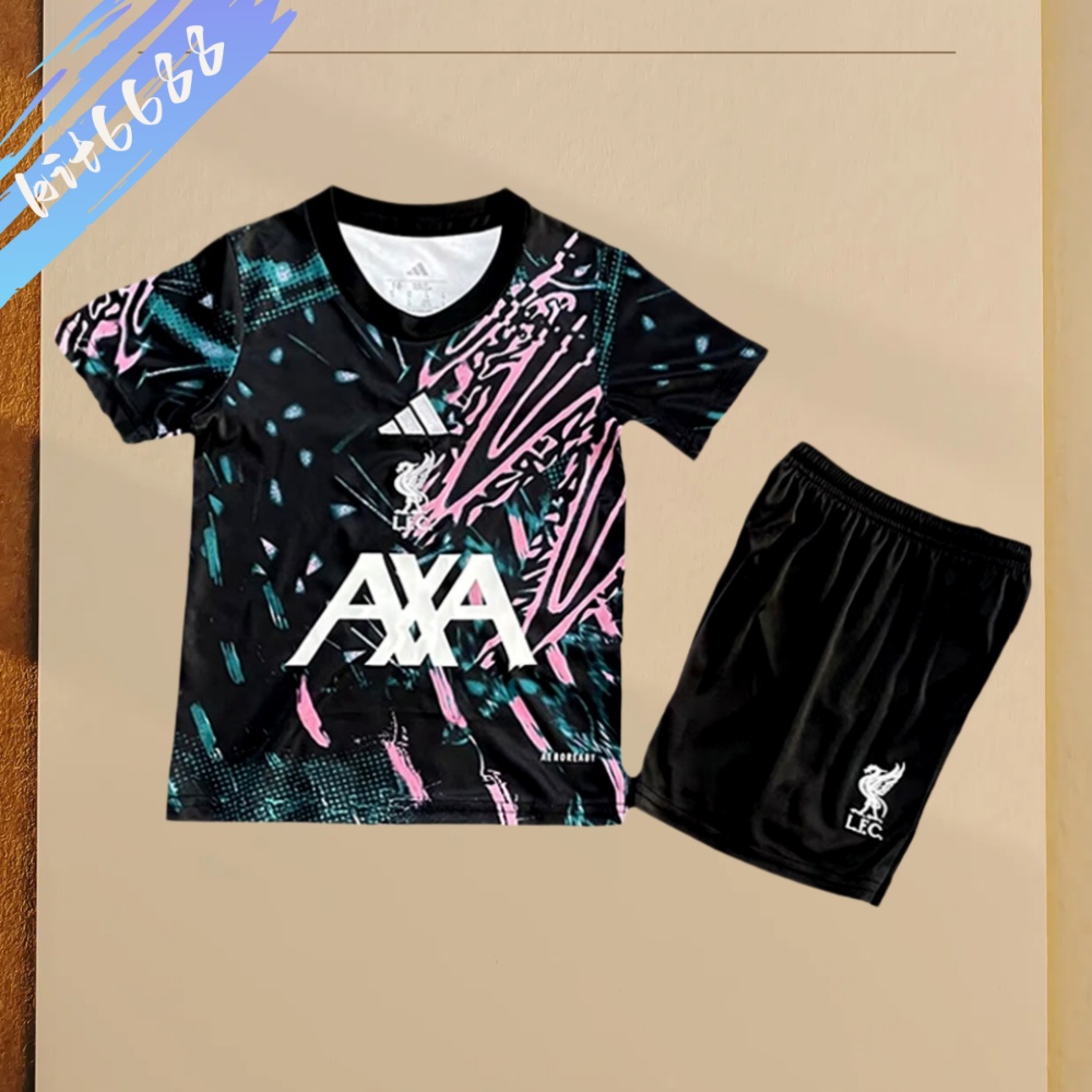 2025/2026 Liverpool Pre-match Training Football Shirt (Kids Kit socks)