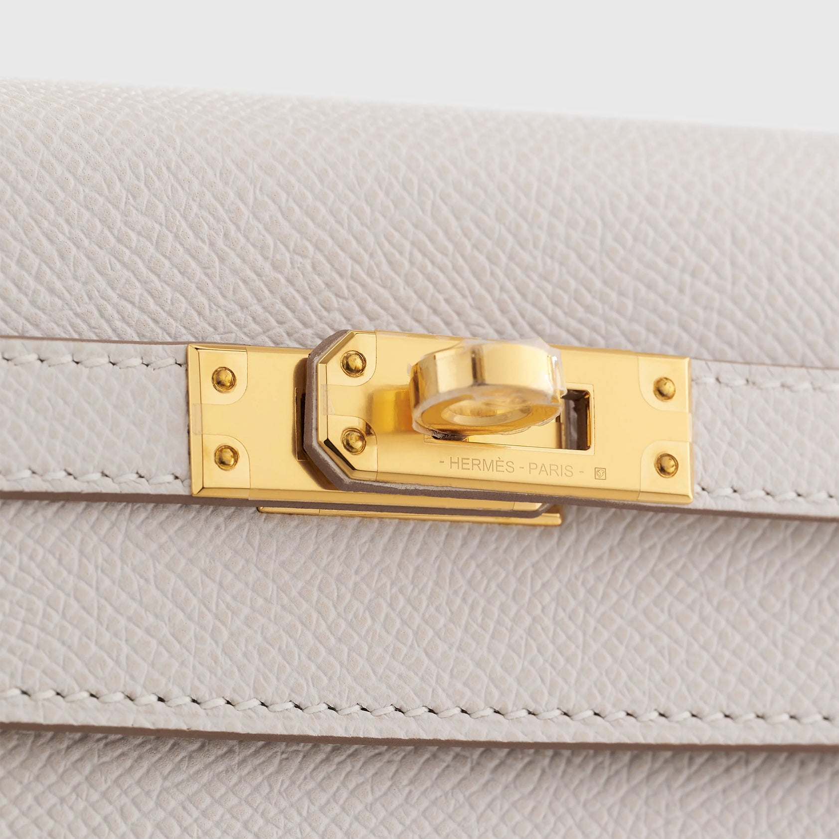 Hermès Kelly 25 Epsom Gris Pale Gold Hardware