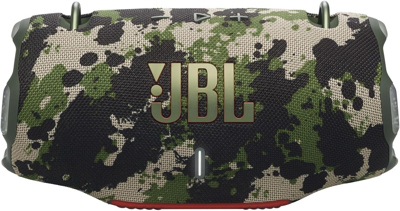 JBL Xtreme 4 Camo Portable Bluetooth Speaker w/divvi! Hardshell Case Bundle