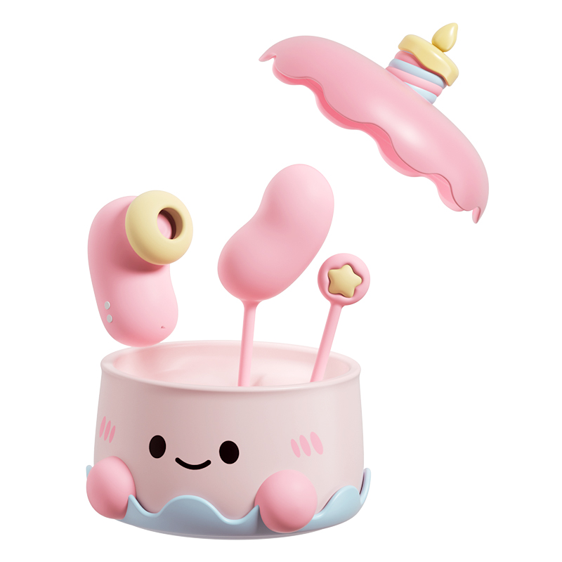 Secret Cake Box,Sucking & Egg Vibrator, Adult Intimacy Toy for Solo & Couple Play