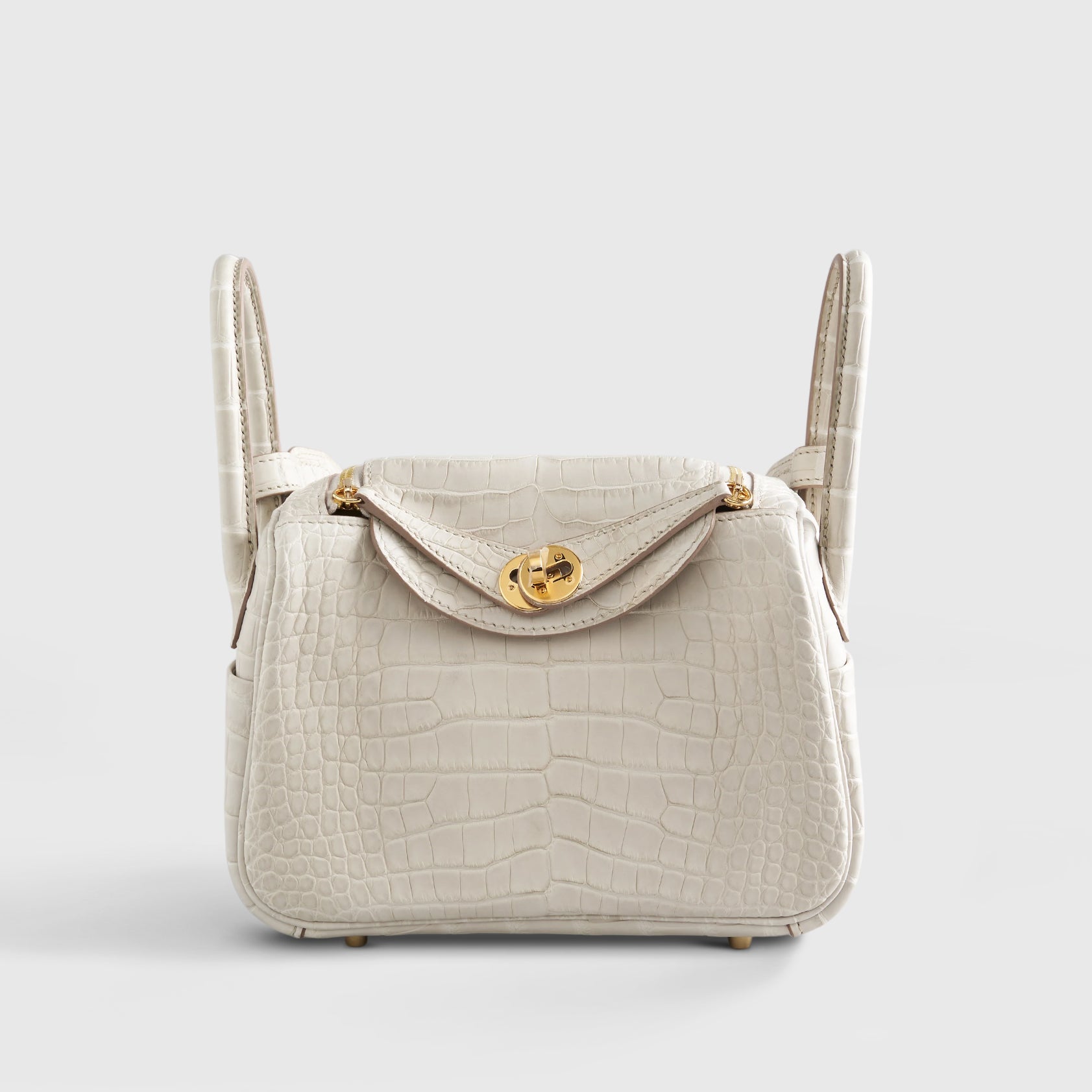 Hermès Lindy 20 Alligator Beton Gold Hardware