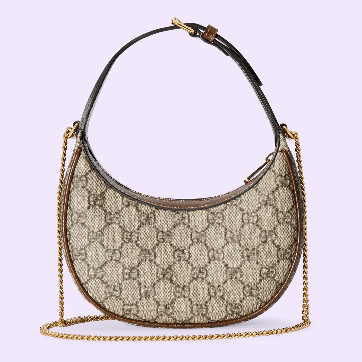 Half-moon-shaped mini bag with Interlocking