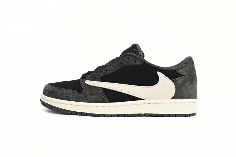 Travis Scott x Air Jordan 1 Low Black Grey Low Help DM7866-001