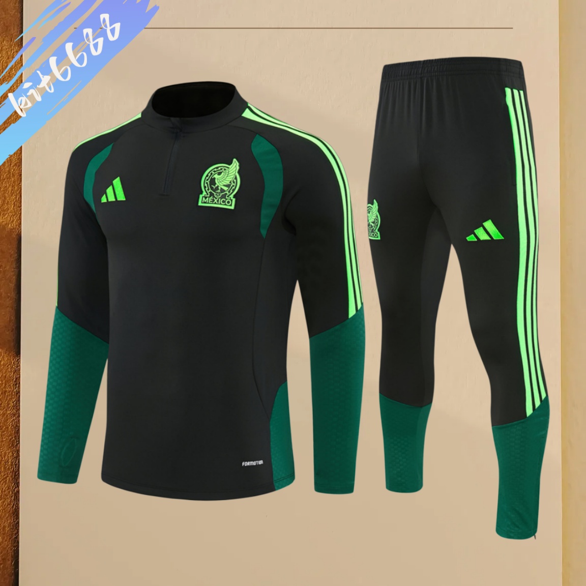 25/26 Real Madrid Half Zip Training Kit (Adult Kids Kit)