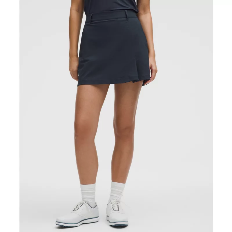 Stretch Twill Front Pleat Golf Skirt