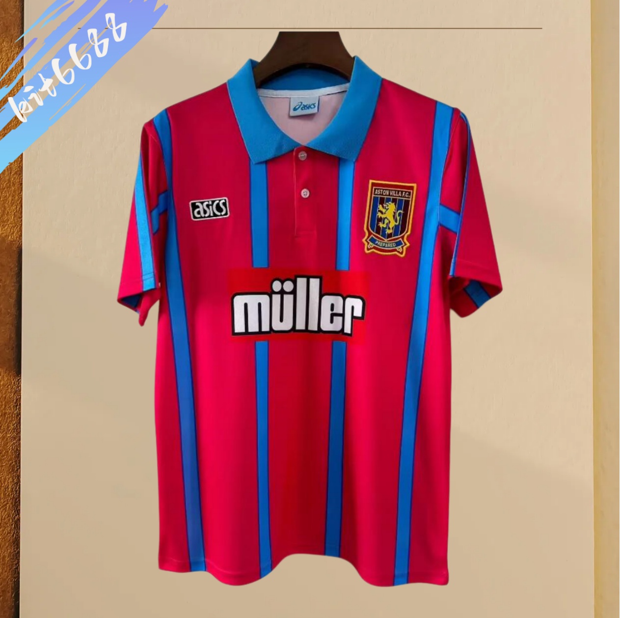 1994 Aston Villa home  Retro Football Shirt