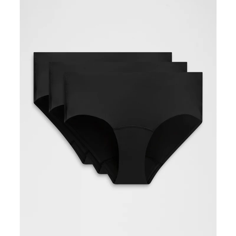 Nulu Added Absorbency Extra-High-Rise Bikini Underwear 3 Pack
