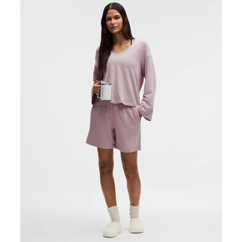 BeCalm V-Neck Bell Sleeve Shirt