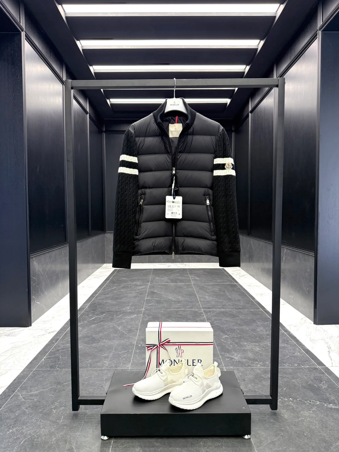 Moncler Cardigan Strick Schwarz Jacken ED996849