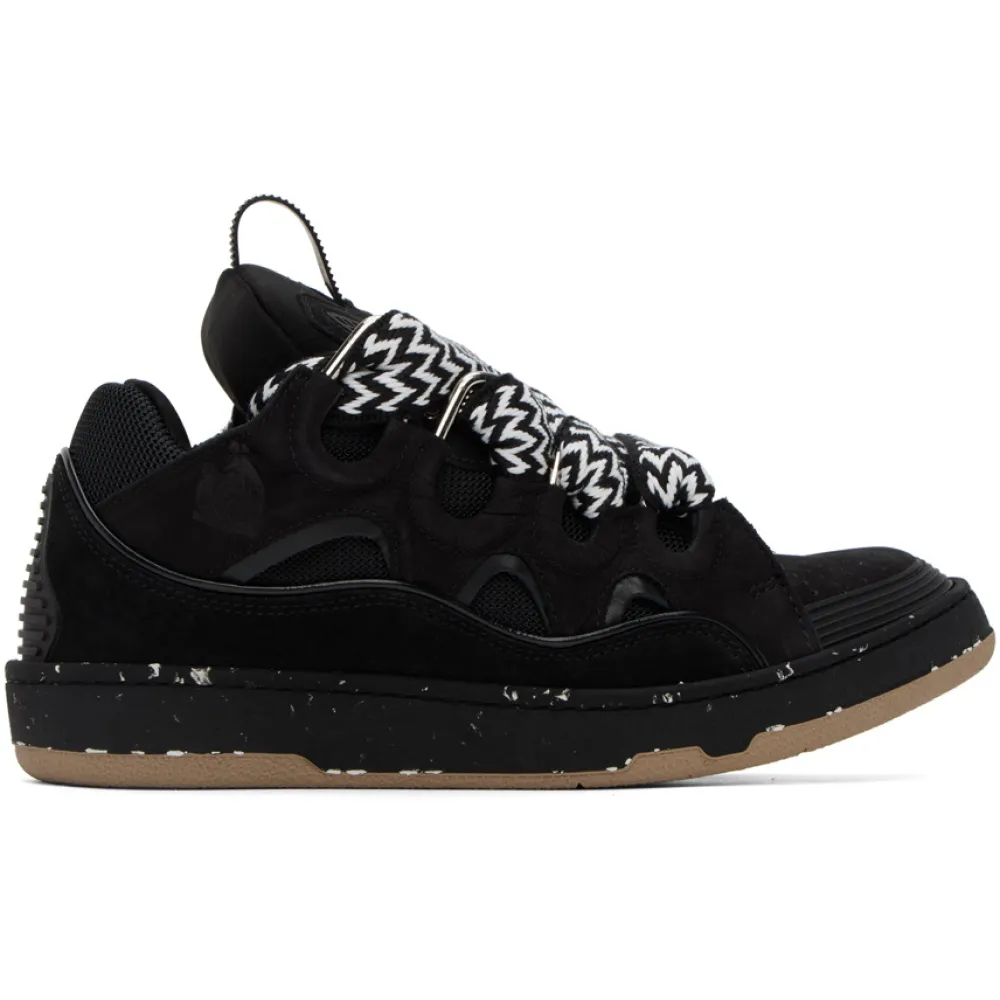Lanvin Curb Sneaker Black Brown