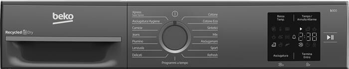 BEKO - Asciugatrice BMTEU93EA 9 Kg Classe D-Grigio, Bianco