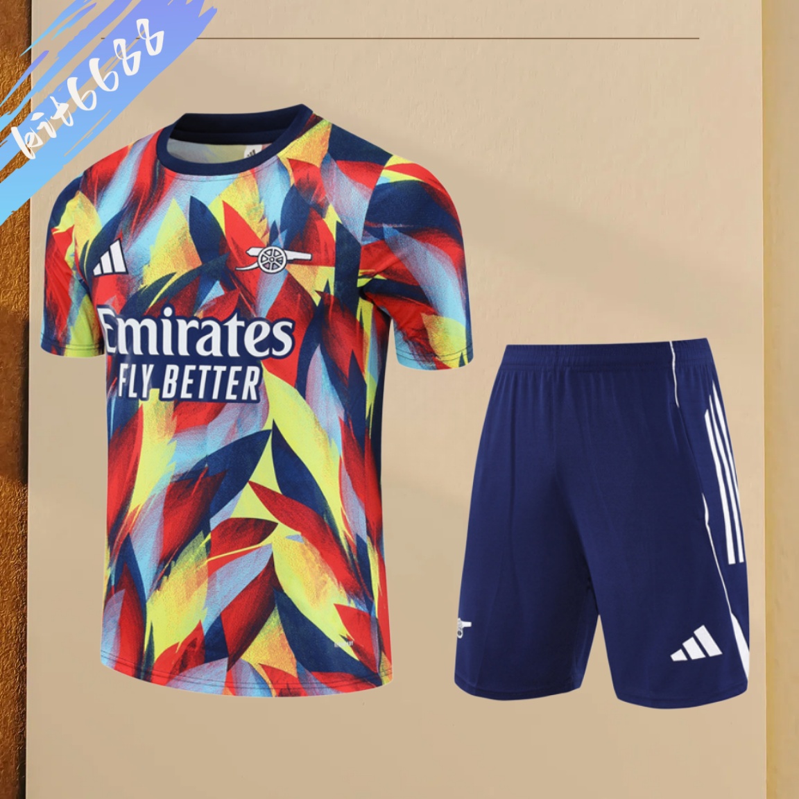 2025/2026 Arsenal Adult Short Sleeve Training Wear (Adult Kids Kit)