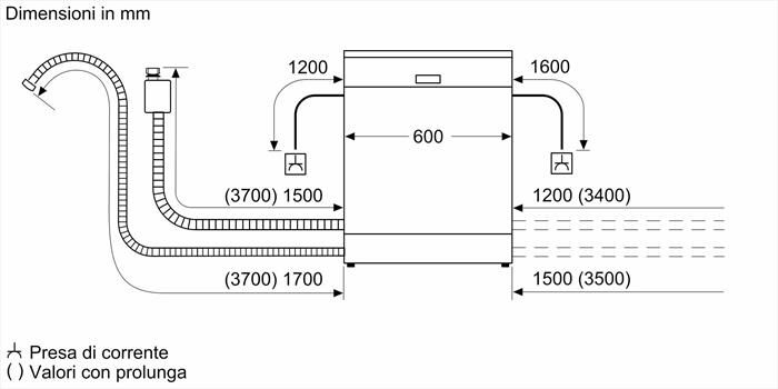 BOSCH - Lavastoviglie SMS6ECI15E Classe A 14 Coperti-Acciaio anti-impronta
