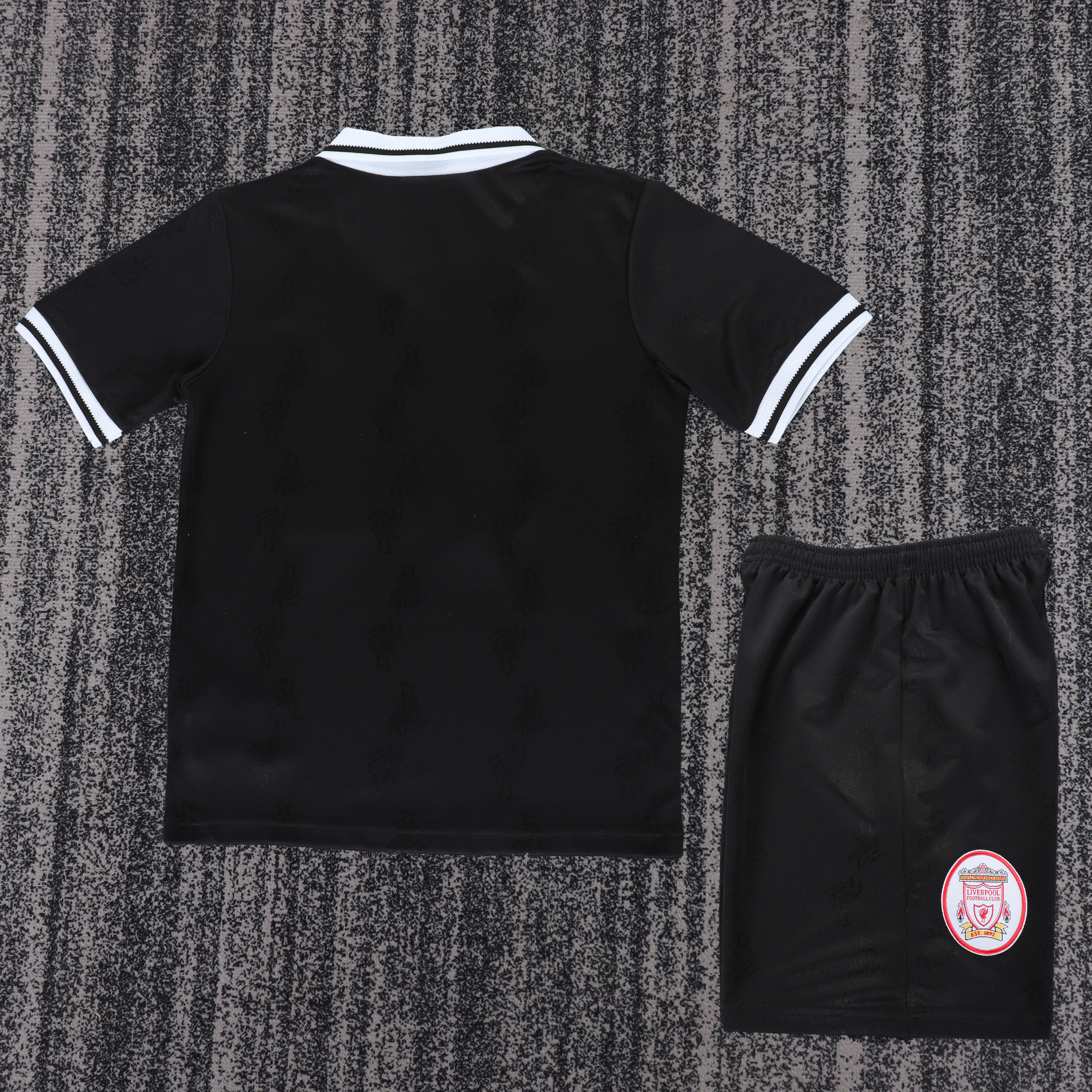 96/97 Liverpool second away Retro Football Shirt (Kids Kit）