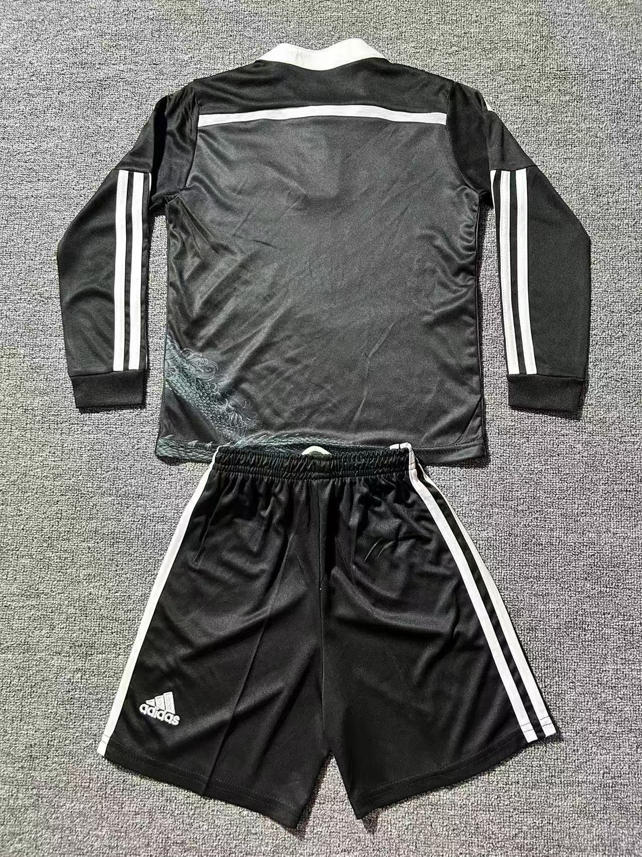 2014/2015 Real Madrid Third Away long sleeves Retro Kids Set
