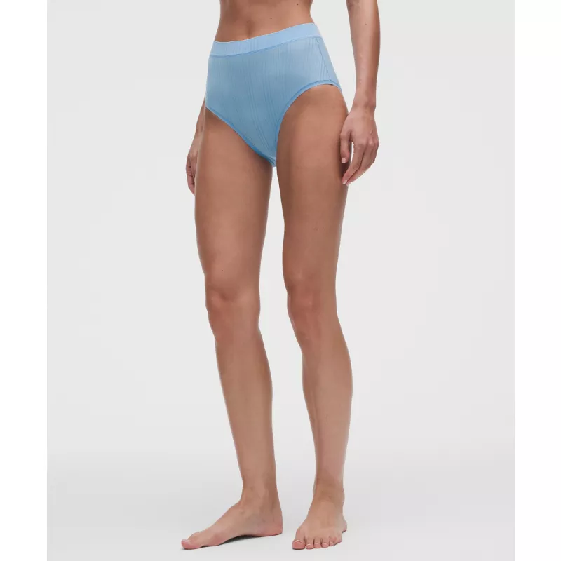 UnderEase High-Waist Ribbed Brief