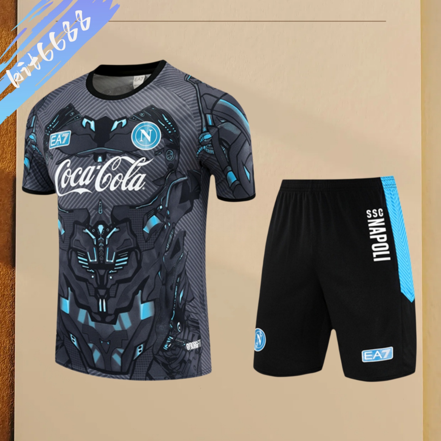 2025/2026 Napoli Short Sleeve Training Jersey for Kids (Kids Kit)