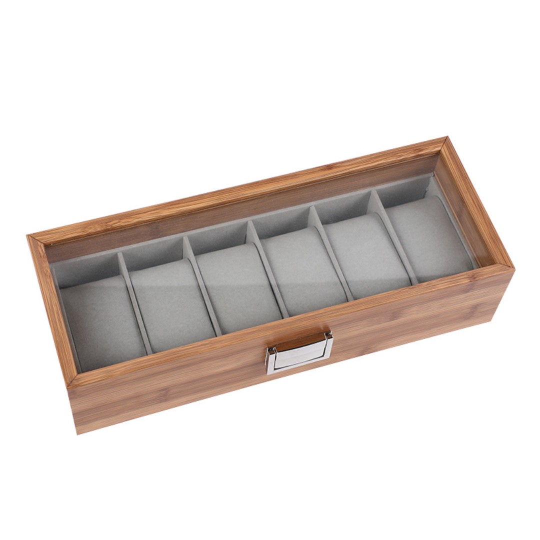 1,2,3,6,10,12 Slot Watch Cases for Men Watch Box with Large Glass Lid Lockable Wood Watch Display Case Watch Organizer Giftable Elegant Watch Holder custom logo