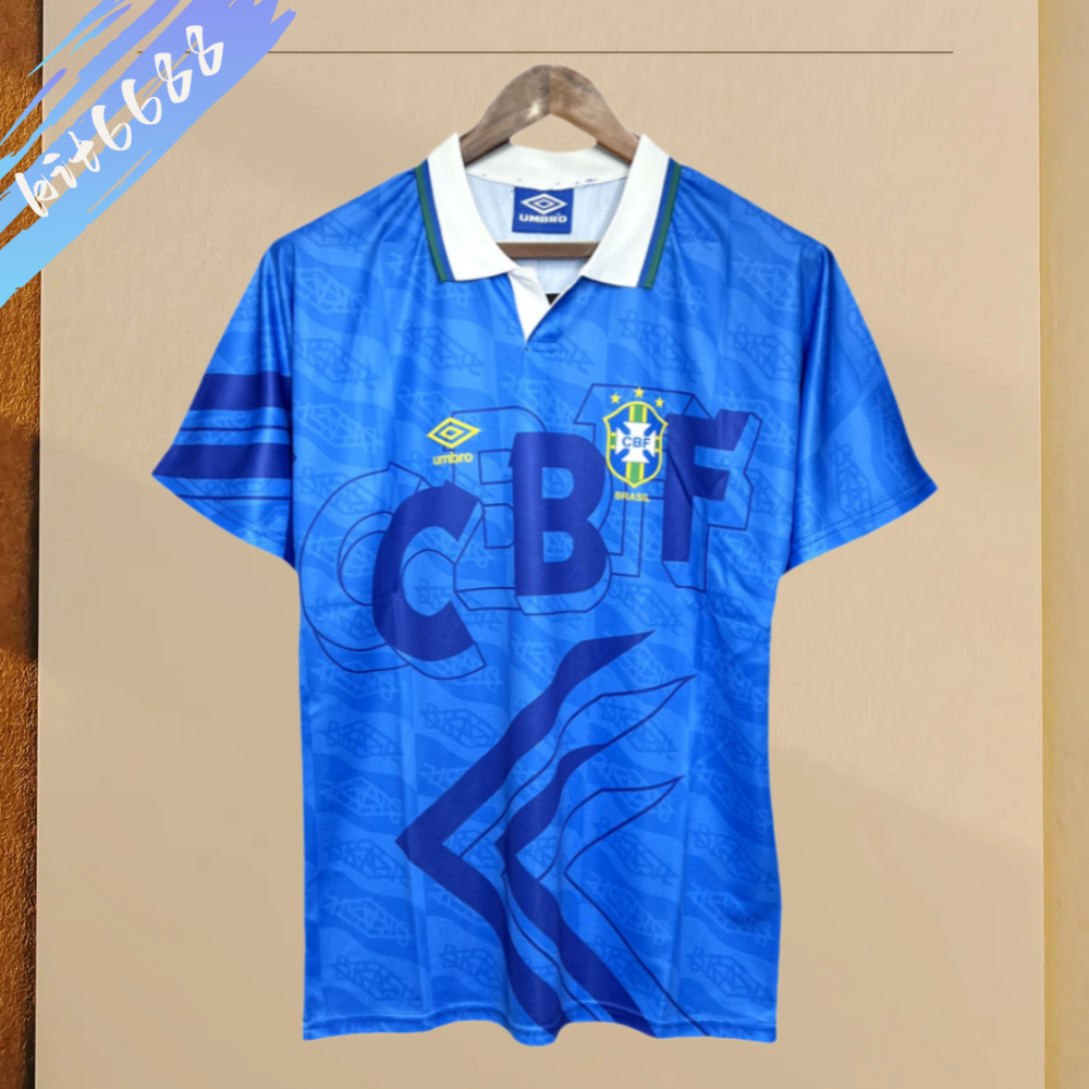 1991/1993 Brazil Away Retro Football Shirt