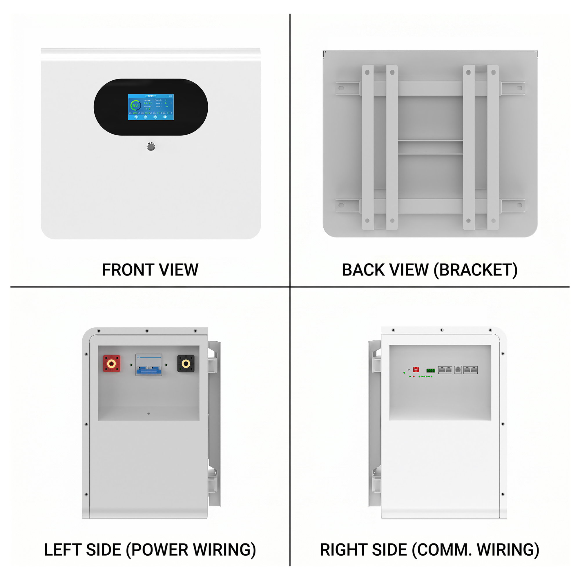 25.6V 200Ah 1P8S 5.12KWH Wall-mounted Battery