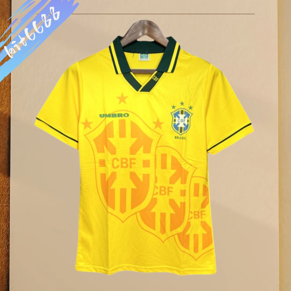 1994 Brazil World Cup Home Retro Football Shirt
